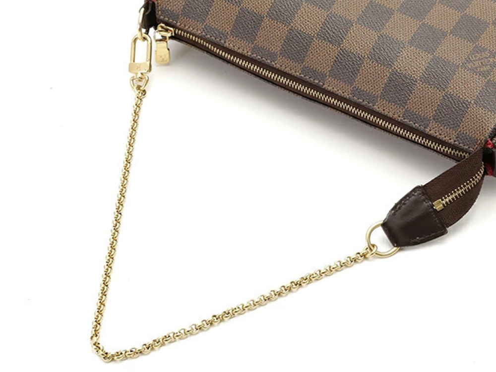 Louis Vuitton Damier Shoulder Bag Eva Brown